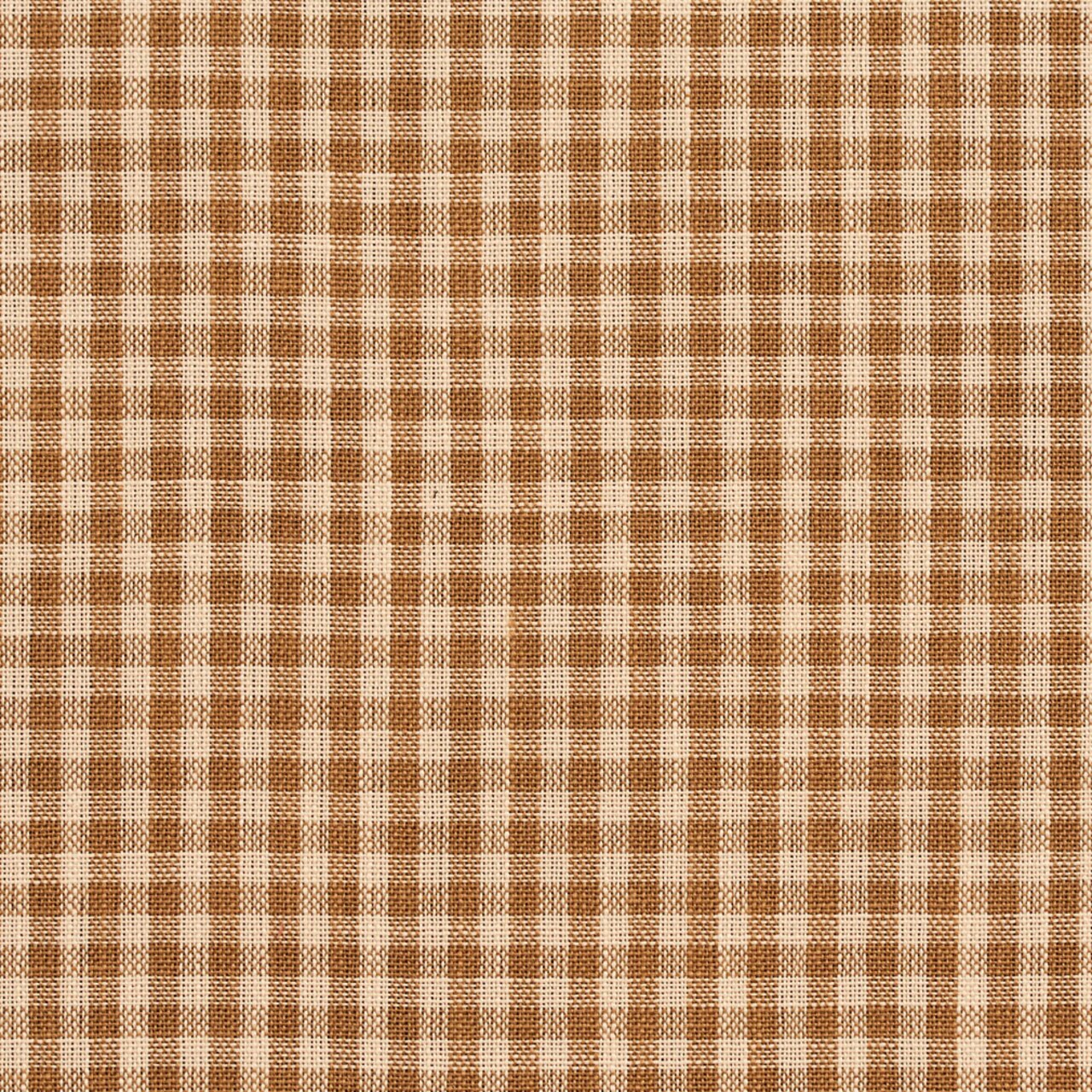 Wheat Gingham - Brown Check & Houndstooth,Small Scale Upholstery Fabric 54 Inches"